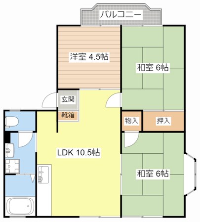 サンビレッジ北秋葉の物件間取画像